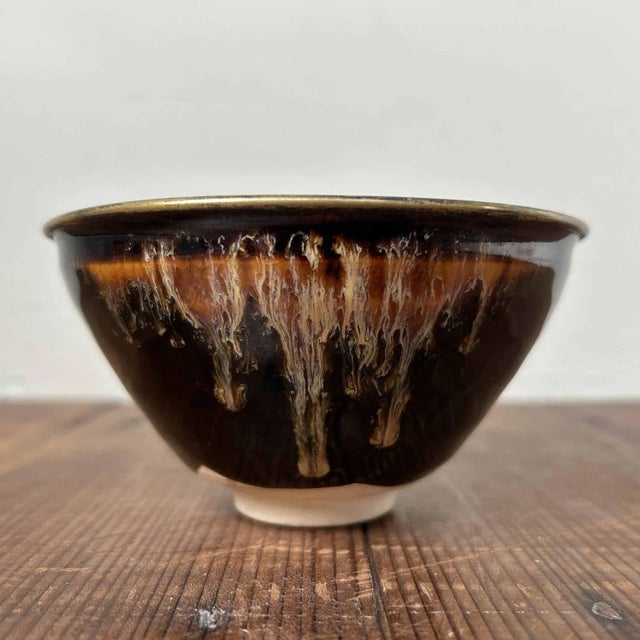 Japanese Chawan Matcha Tea Bowl by Teiichi Oketani for Kyoware, 1970s For Sale - Image 9 of 9