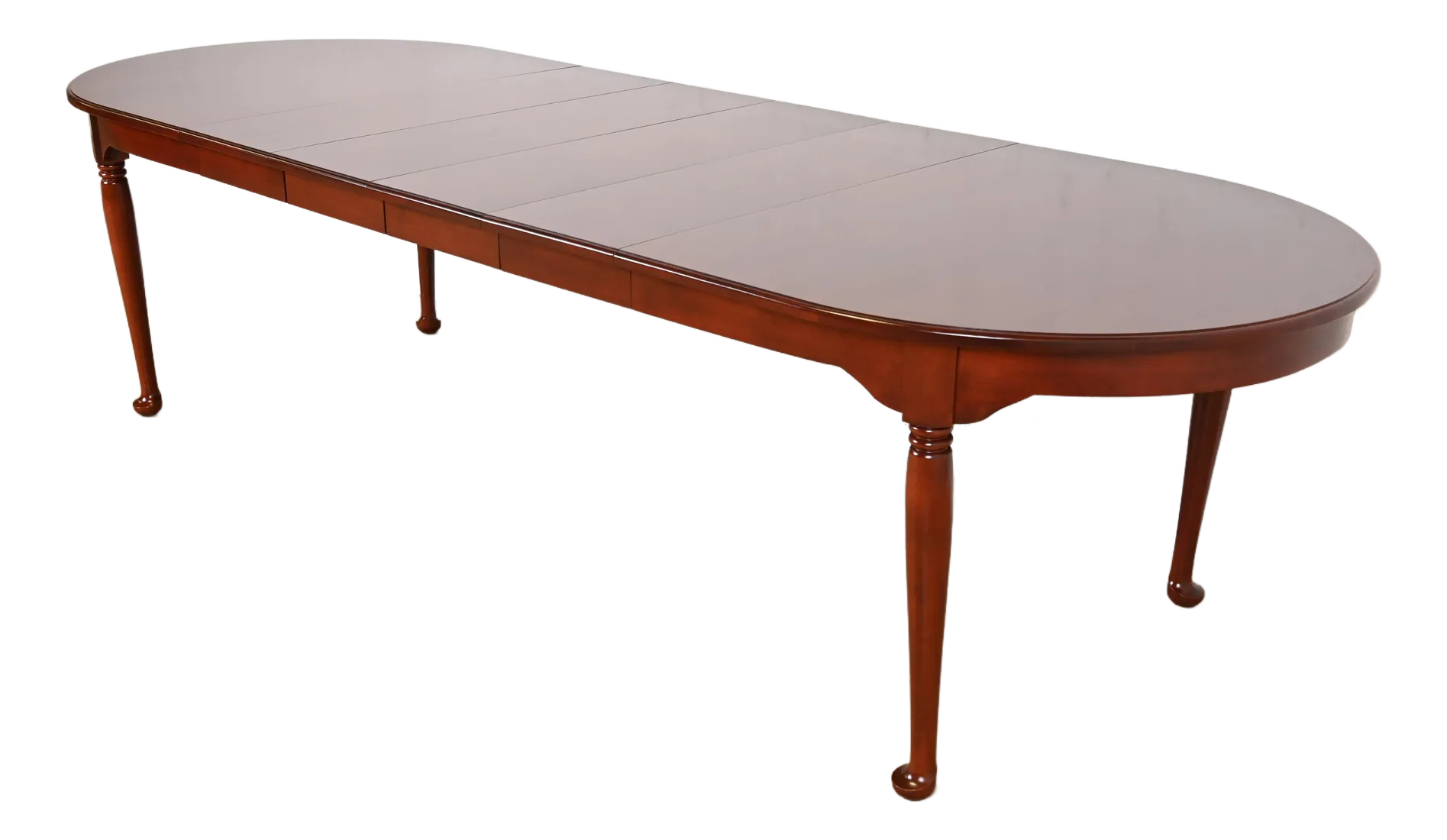 クラシック ダイニングテーブル Henkel-Harris & Drexel Henkel Harris Style Queen Anne Solid Cherry Wood Extension Dining