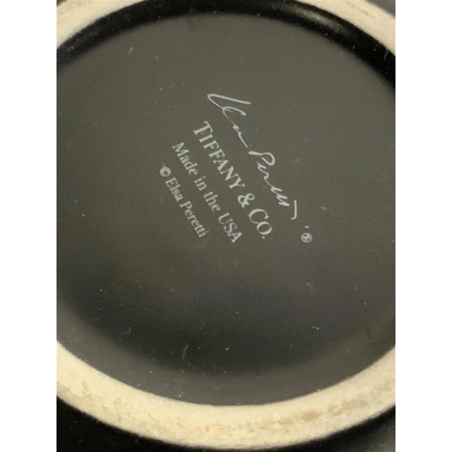 1970s Vintage Elsa Peretti for Tiffany & Co. Large Black Terracotta Thumbprint Bowl, Italy, 1970s For Sale - Image 5 of 6