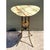 Mid-Century Modern Vintage Greek Key Brass and Onyx Accent Table For Sale - Image 3 of 12