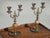 1950s Pair of Vintage Brass and Onyx Candelabras 10" High Candle Holders For Sale - Image 5 of 12