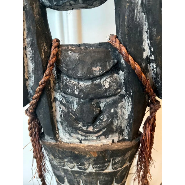 Carved Wood Hook Figure Papua New Guinea For Sale - Image 4 of 13