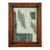 “Cabin Fern" Green Abstract Art in Antique Frame, Transitional Living Room Art by JTS For Sale