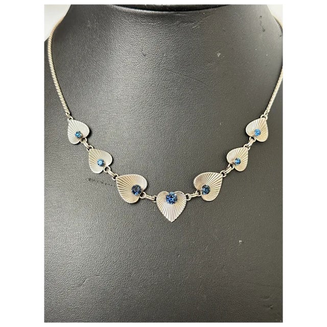 Contemporary 1970sVan Dell Sterling Earrings and Necklace, 3 Pieces For Sale - Image 3 of 12