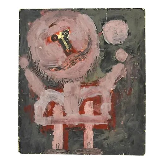 Sergio Barletta, Figure, Mixed Media, 1960s For Sale
