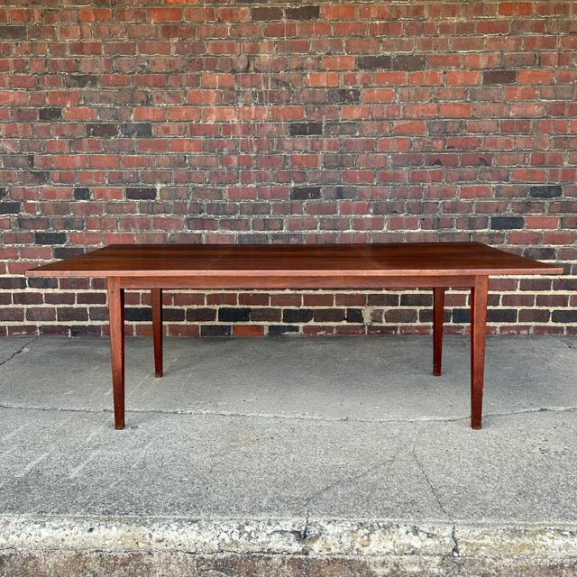 Studio made dining set by Arden Riddle in Copley, Ohio. This set was made in 1958 and is constructed out of black walnut...