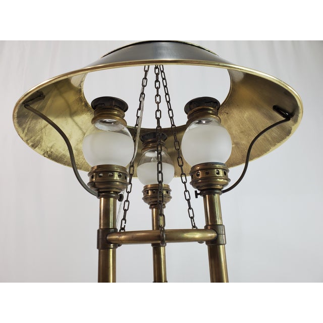 Vintage Brass Chapman Billiard Bouillotte Gaming Lamp For Sale - Image 10 of 13