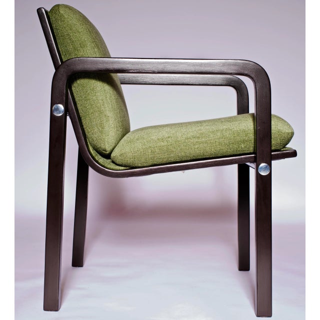 Wood 1990s Modern Thonet Upholster Armchair For Sale - Image 7 of 13