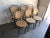 Wood Dining Chairs in Wood Cane, Germany, 1960s, Set of 6 For Sale - Image 7 of 9
