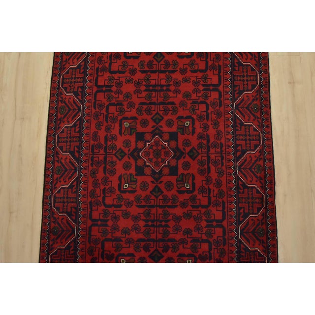 2020s Turkmen Runner 2’7” X 9’1” Red Wool Tribal Hand-Knotted Oriental Rug For Sale - Image 5 of 12