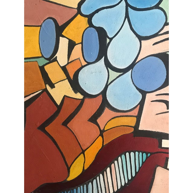 Abstract Acrylic Painting on Board by Peter Sword Chairish