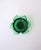 An emerald‑green art glass bowl with a controlled champagne‑bubble design, Scandinavian Modern / Organic Modern, circa...