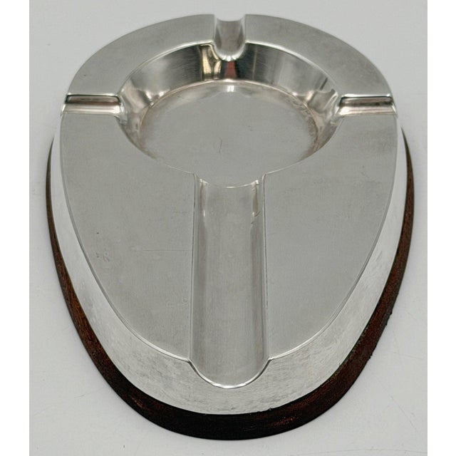 Silver 1960s Alfred Dunhill English Silver-Plated Service Ashtray and Cigar Tray For Sale - Image 8 of 14