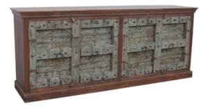 Reclaimed Wood Sideboard Made With Old Doors
