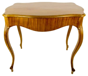 Rococo Style French Walnut Dining Table, 1930s