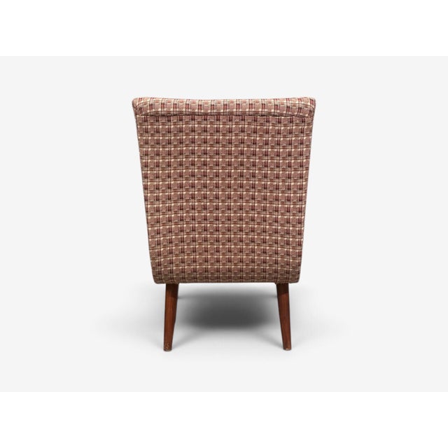 Blush Swedish Modern, Slipper Chairs, Birch, Fabric, Sweden, 1940s For Sale - Image 8 of 11