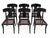 1980s Vintage Klismos Dining Chairs - Set of 6 For Sale In San Diego - Image 6 of 7