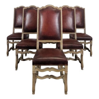 Spanish Renaissance Style Chairs in Limed Oak, Set of 6 For Sale