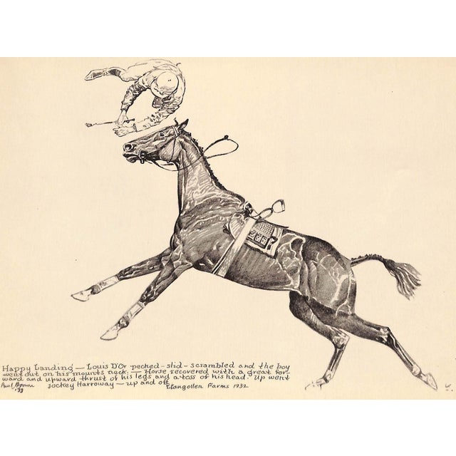 Art Sz: 9 1/2"H x 12 1/2"W 1933 Proof Plate for 'Spills and Thrills' Published by Charles Scribner's Sons New York 1933