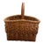 Antique or Vintage Folk Art Split-Wood or Splint Gathering Basket For Sale