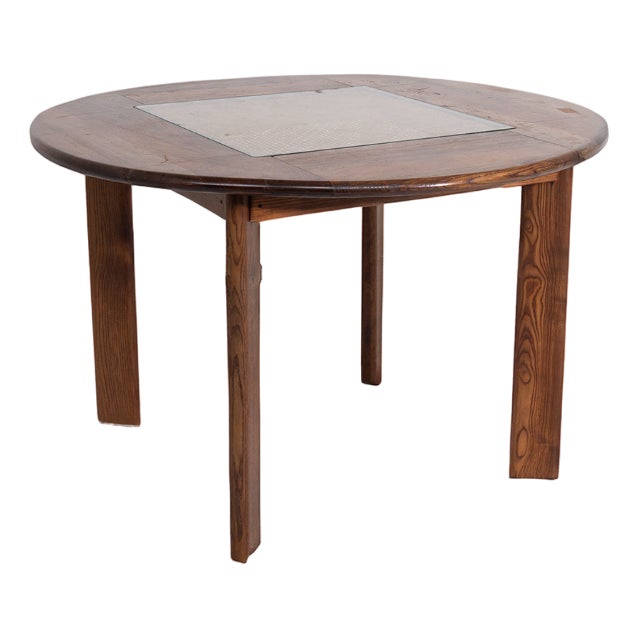 Italian Dining Table in Vienna Straw, 1960 For Sale