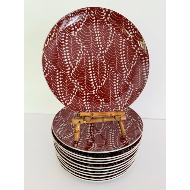 Georges Briard Papyrus Salad Plate - Set of 11 For Sale In New York - Image 6 of 11