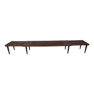 Mid-Century Expanding Slat Bench Attributed to John Keal for Brown Saltman For Sale