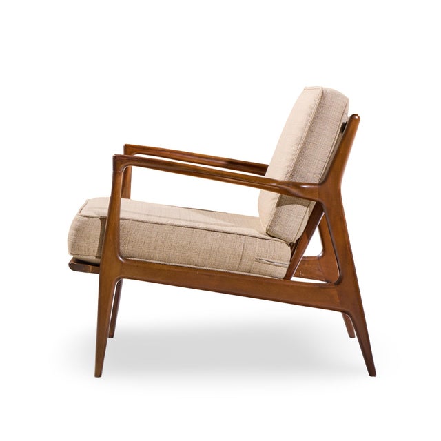 Wood Kofod Larsen for Selig Mid Century Danish Lounge Chairs - Pair For Sale - Image 7 of 13