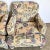Postmodern Multi Colored Abstract Pattern Lounge Chairs - A Pair For Sale - Image 4 of 7