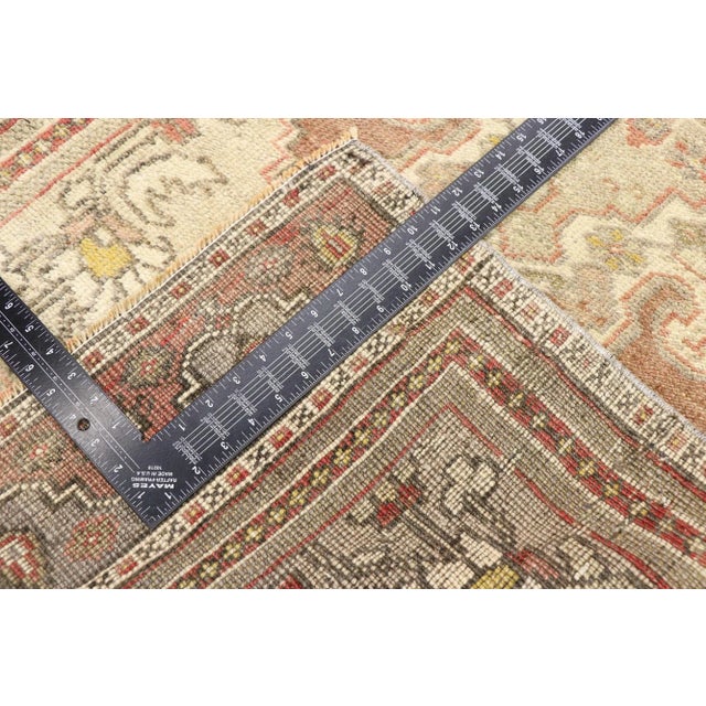 Mid 20th Century Vintage Turkish Oushak Rug, 02'07 X 05'08 For Sale - Image 5 of 9