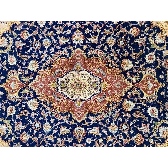 Textile 1980s Royal Tabriz Rug, 5'2" X 6'7" For Sale - Image 7 of 11