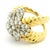 Vintage 18k Gold Diamond Bombe Cocktail Ring, 3.75 Carats, Size 7 For Sale - Image 10 of 14