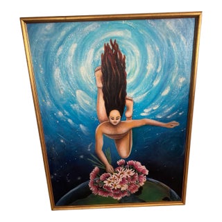 1980s Original Framed Oil Painting Signed by Artist For Sale