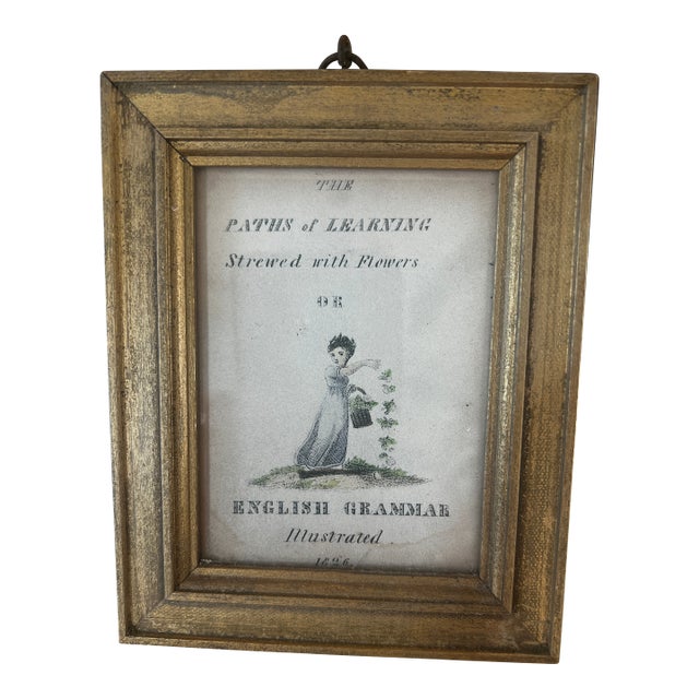 Set of Eight 19th Century Paths of Learning Miniature Framed Prints For Sale