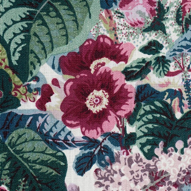 Schumacher SAMPLE - Schumacher Flora's Fleurs In Plum For Sale - Image 4 of 4