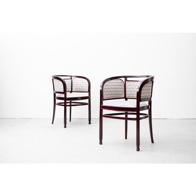 Secessionist Seating Group by Gustav Siegel for Jacob & Josef Kohn, Vienna, 1902, Set of 3 For Sale - Image 3 of 18