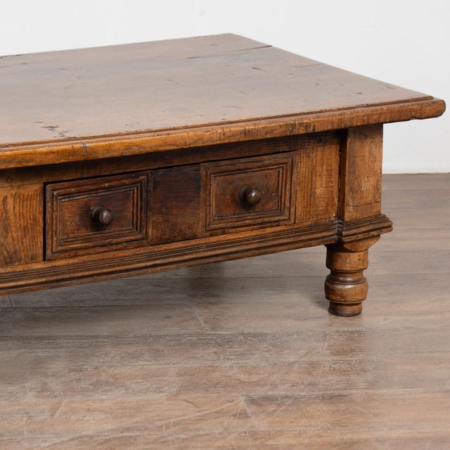 19th Century French Oak Two Drawer Coffee Table For Sale - Image 13 of 15