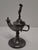 Lot of 2 - 19th C Pewter Whale Oil Fat Lamps W/ Figurine, Wick Pick, European For Sale - Image 10 of 18