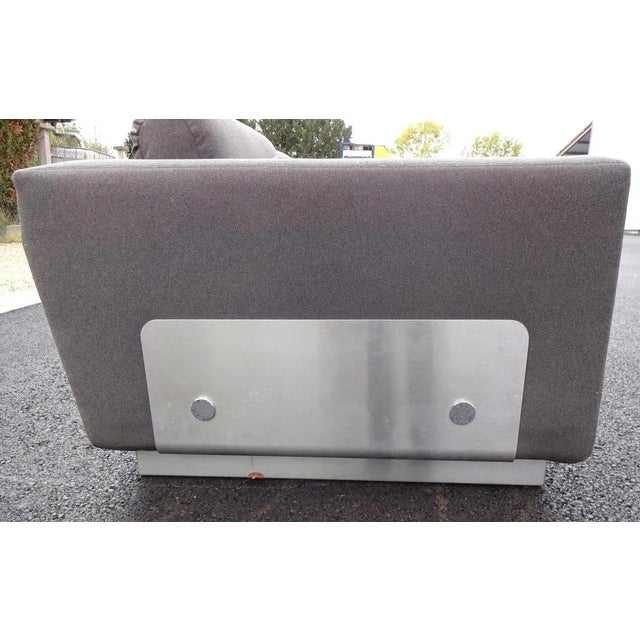 1970s Vintage Steel and Fabric Sofa, 1970s For Sale - Image 5 of 9
