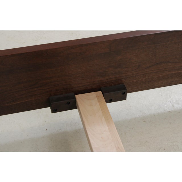 Nichols & Stone by Stickley Cherry Queen Size Sleigh Bed For Sale In Philadelphia - Image 6 of 18