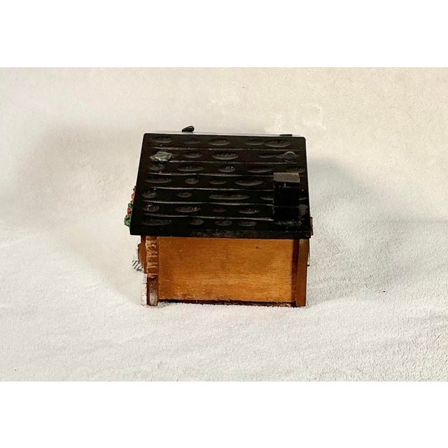 1960s Vintage Japan Swiss Chalet Music Jewelry Box With Rotating Ballerina, 1960s For Sale - Image 5 of 12