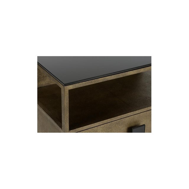 Pendry Faux Shagreen Nightstand For Sale In Raleigh - Image 6 of 6