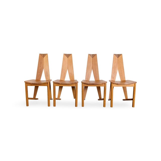 Vintage Beech Chairs by Søren Nissen & Ebbe Gehl, Set of 4 For Sale - Image 10 of 10