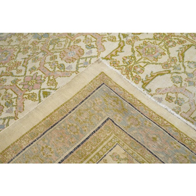 Antique Sultanabad Rug 7' x 9'.