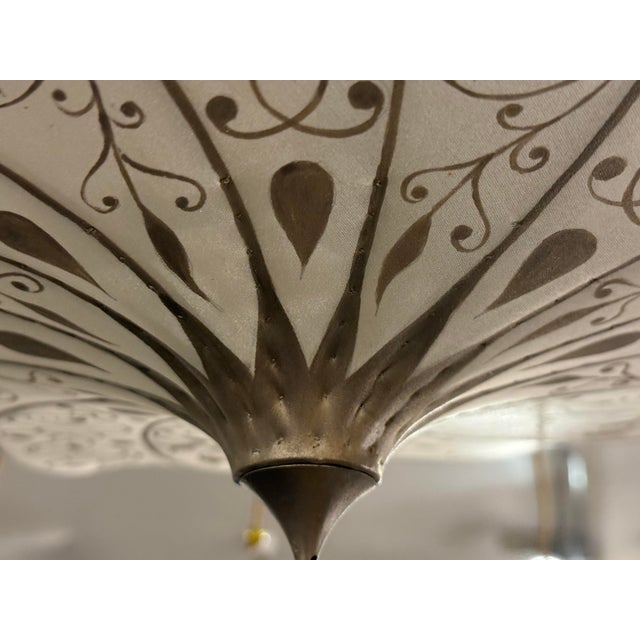 Feneri Lighting & Company Hand-Painted Light Pendant, Vintage For Sale - Image 9 of 12