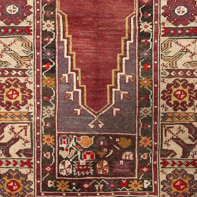 Vintage Turkish Kirsehir Rug For Sale - Image 5 of 10