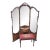 1920s Carved Tri Fold Vanity Makeup Dressing Table and Stool 6454 For Sale