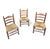 Vintage Provicial Ladderback Children's Chairs with Rush Seat, 1930s, Set of 3 For Sale - Image 3 of 18
