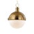 Lambert 1 Light Pendant - Aged Brass For Sale