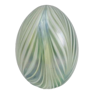1970s Stunning, Signed Vandermark Glass Egg